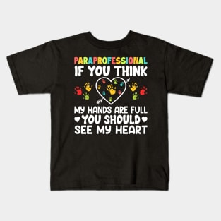 Paraprofessional Special Education Teacher Paraeducator Kids T-Shirt